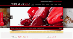 Desktop Screenshot of cukrarna-hajek-hajkova.cz